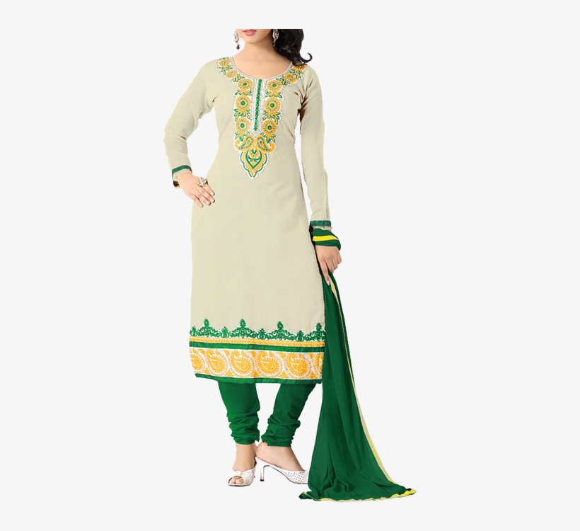Lookslady Embroidered Light Salwar Suit - Silk, transparent png #9231994
