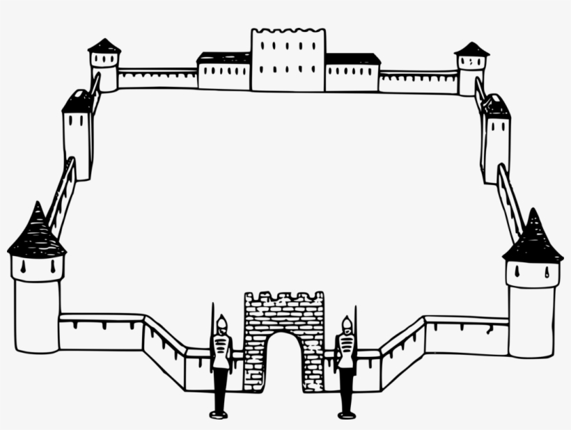 Borders And Frames Bridge Castle Picture Sand