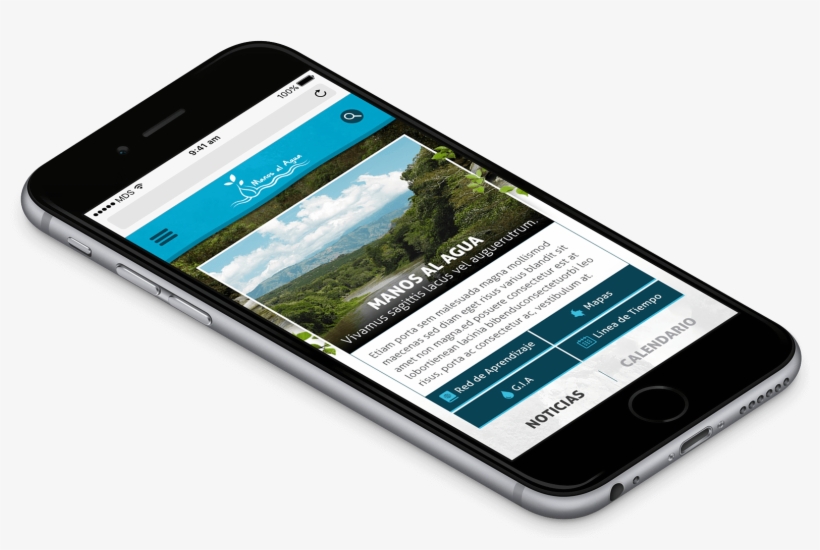 Public And Corporate Site Created For The Program “manos - Smartphone Isometric Png, transparent png #9232799