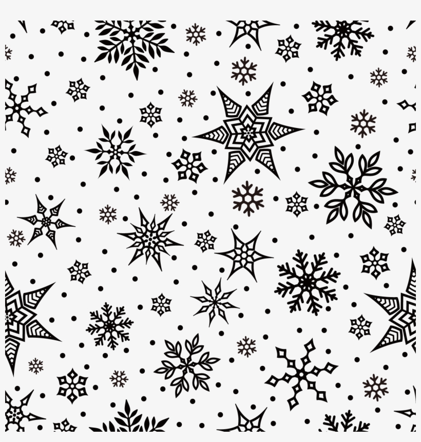 Png Free Cookies Vector Seamless Background - Christmas Vectors Free Download Black And White, transparent png #9233216