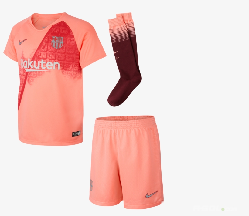 Set Nike Fc Barcelona Little Kids 2018/19 Third 919305-694 - Barcelona Third Kit 2019, transparent png #9233553