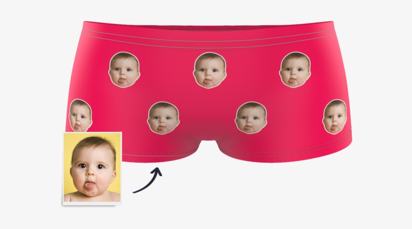 Colorful Kids Boxer Briefs Printed Face - Underpants, transparent png #9233584