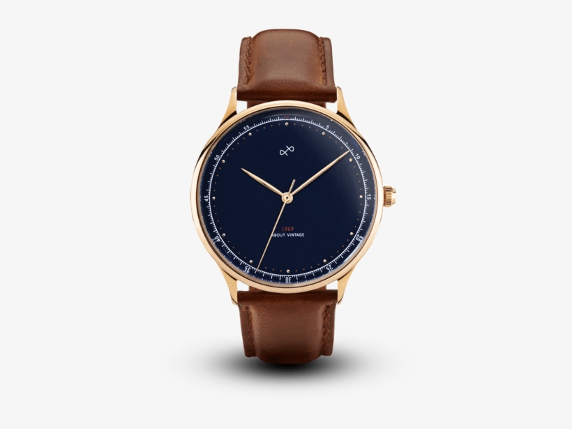 1969 Vintage, Gold / Midnight Blue - Vintage 1821 Chronograph, transparent png #9234087