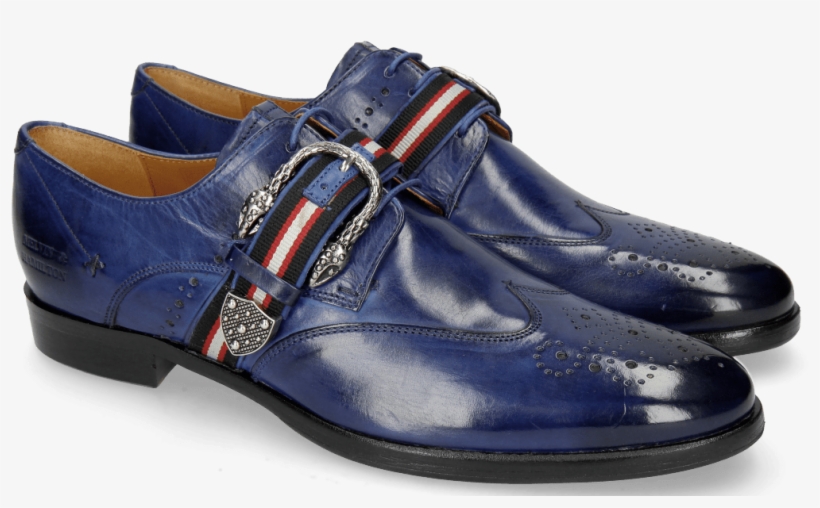 Derby Shoes Clint 2 Midnight Blue Buckle - Slip-on Shoe, transparent png #9234273