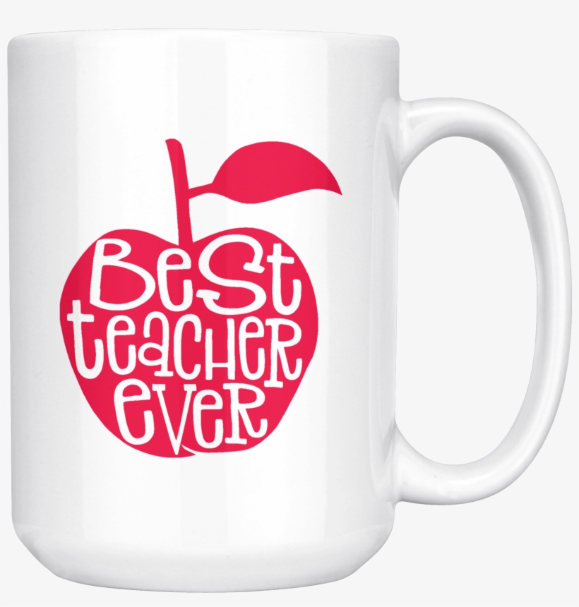 Best Teacher Ever Apple Mug Brooke & Jess - Mug, transparent png #9235904