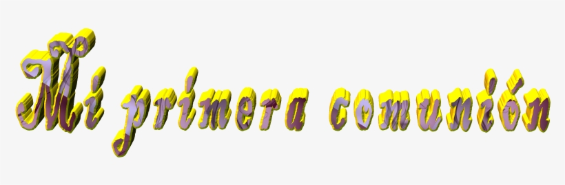 Imágenes Para Photoscape Texto Mi Primera Comunión - Calligraphy, transparent png #9236573