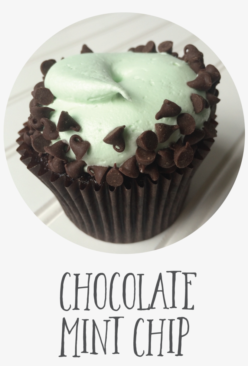 Choc Mint Chip - Cupcake, transparent png #9237161