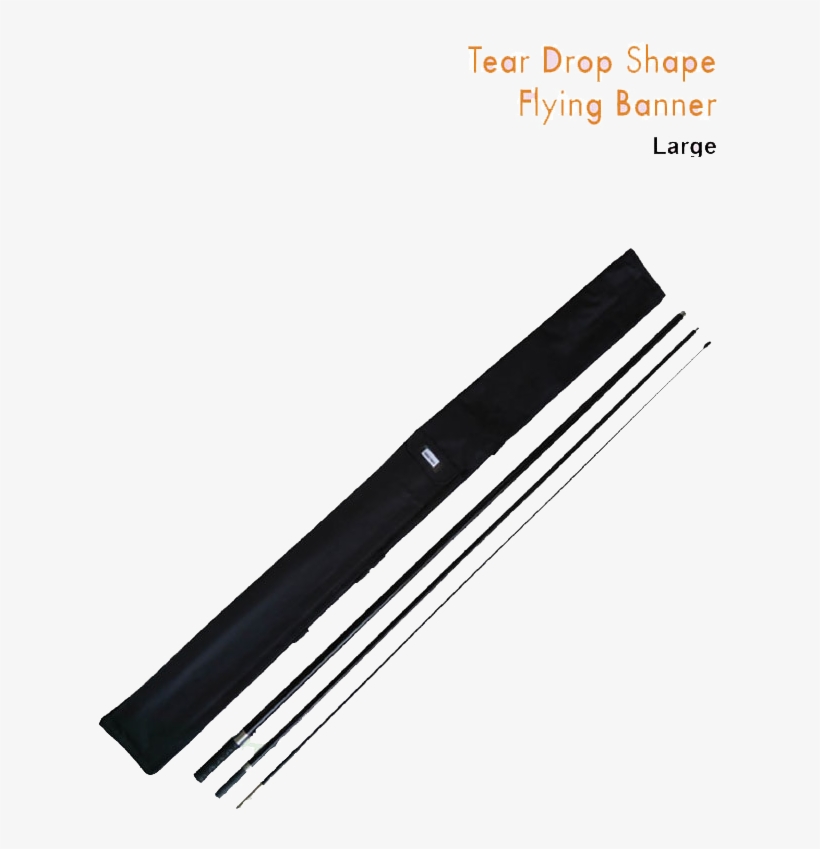 Tear Drop Shape Flying Banner Pole Only Large Blade Free
