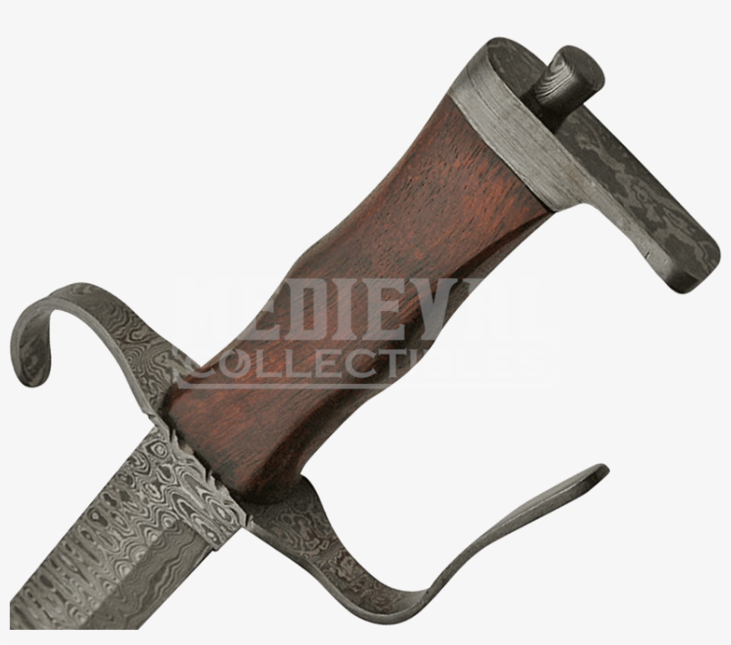 Damascus Pirate Sword - Antique Tool, transparent png #9237449