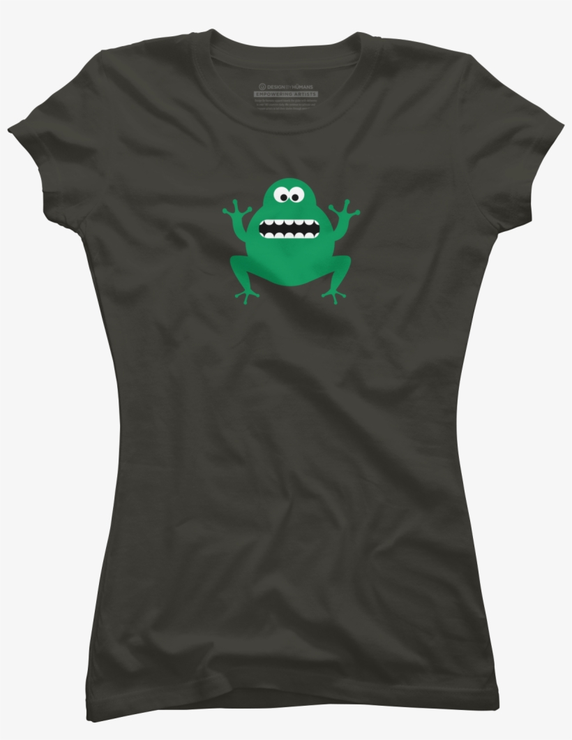 Crazy Funny Frog Juniors T Shirt - T-shirt, transparent png #9237988
