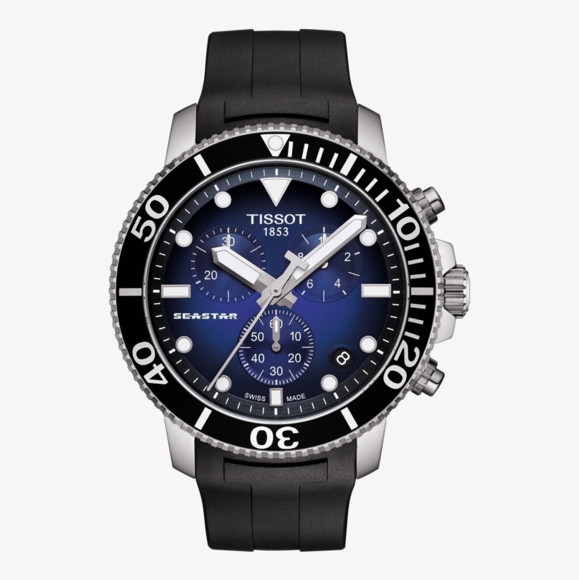 Tissot Seastar 1000 Powermatic 80, transparent png #9238202