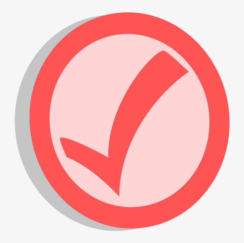 Symbol Confirmed Red - Agree Symbol, transparent png #9238281