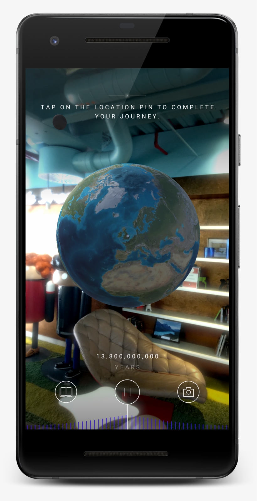 The Cern Big Bang Ar App Guides Users From The Universe's - Globe, transparent png #9238431