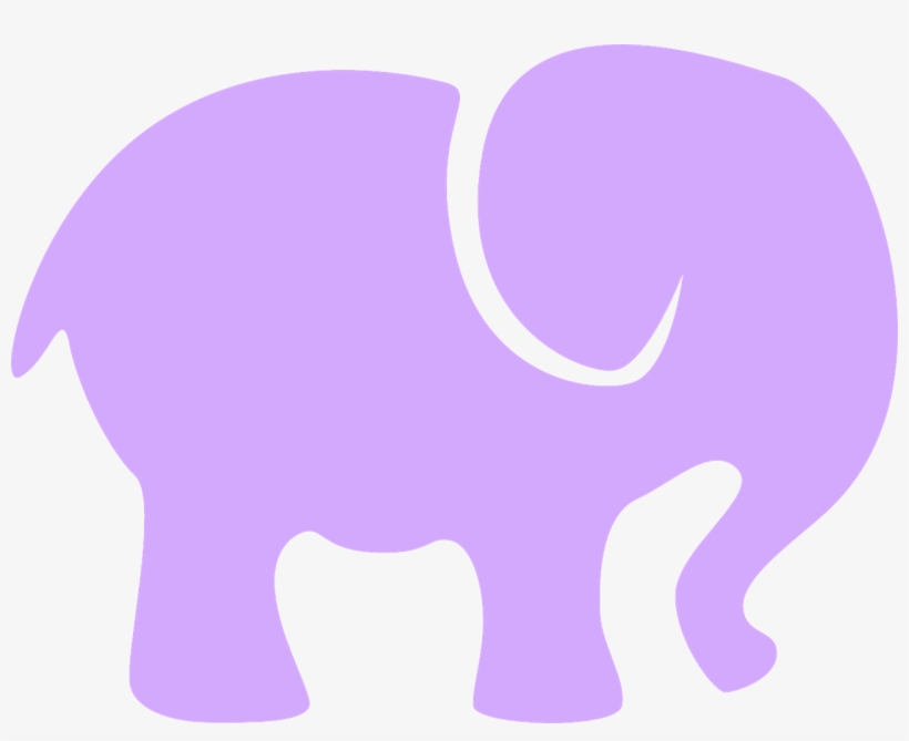 Purple Elephant, transparent png #9238696