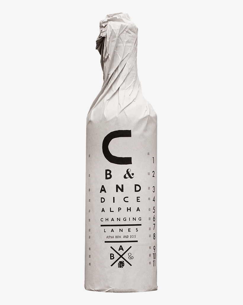 Red Wine In Wrapper By Alpha Box & Dice - Cool Wine Labels, transparent png #9239210