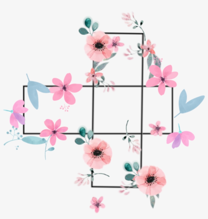 #rectangle #flower #lineas #background #overlay #aesthetic - Selenators, transparent png #9239845