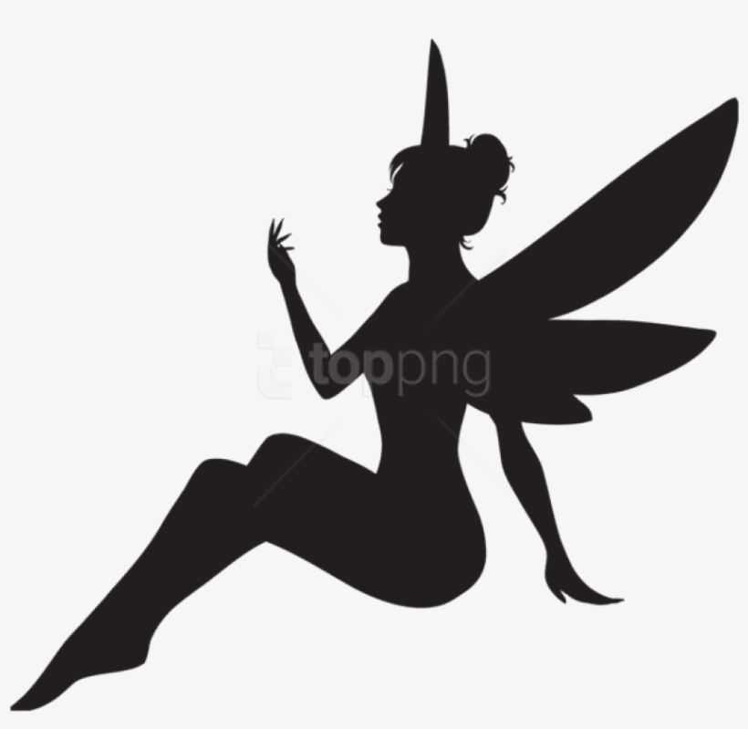 Free Png Fairy Silhouette Png - Fairy Silhouette Fairy Png, transparent png #9240210