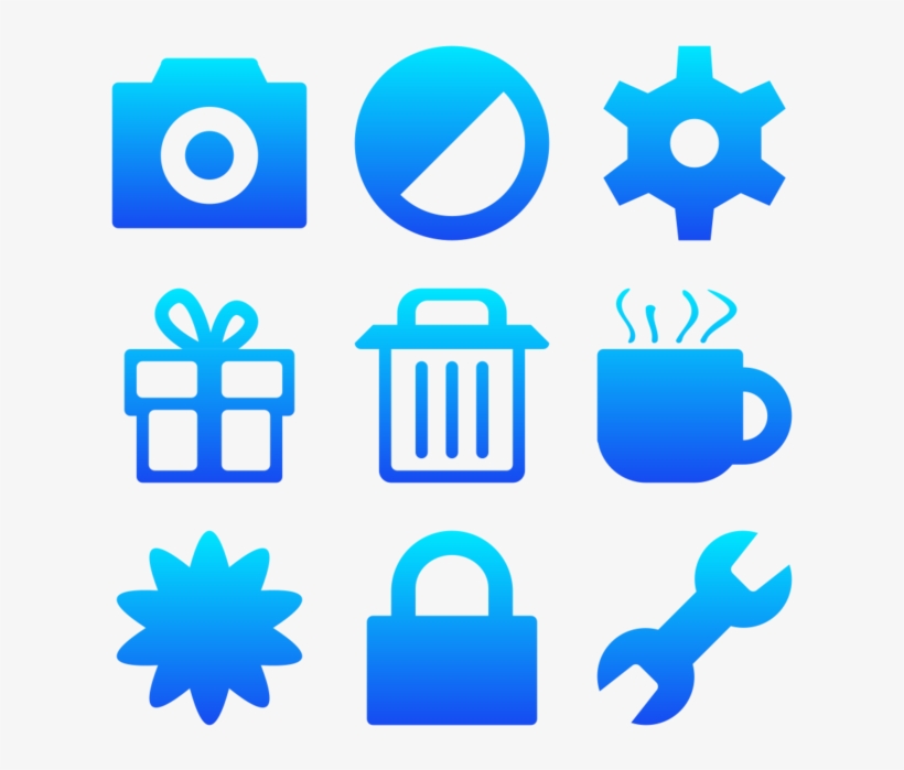Broccolidry Icon In Style Simple Ios Blue Gradient, transparent png #9240305