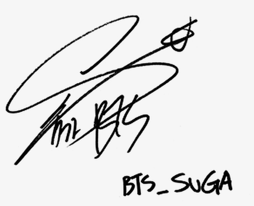 1024 X 1024 2 - Bts Suga Signature, transparent png #9240349