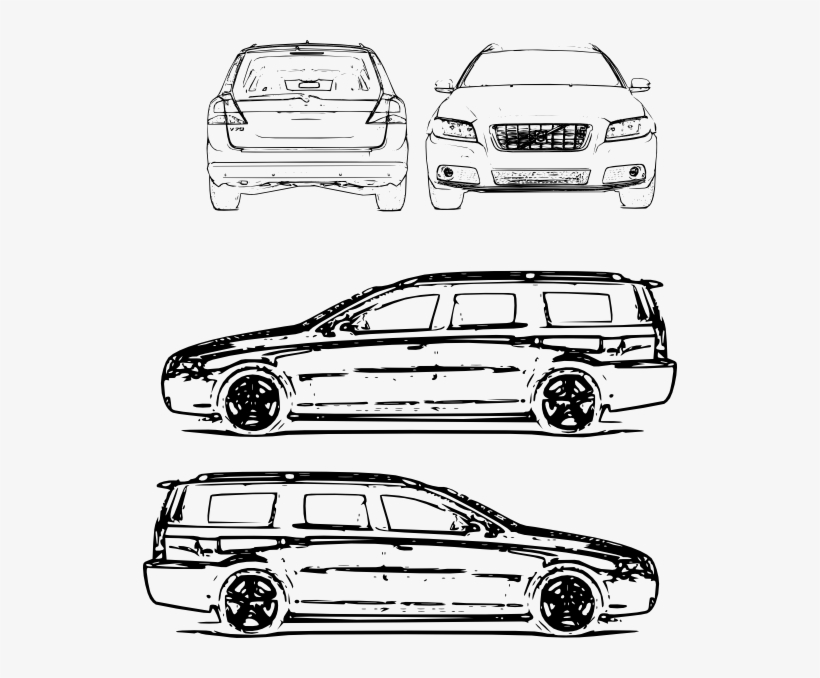 Volvo V All Clip Art At Clker - Volvo Clip Art, transparent png #9240827