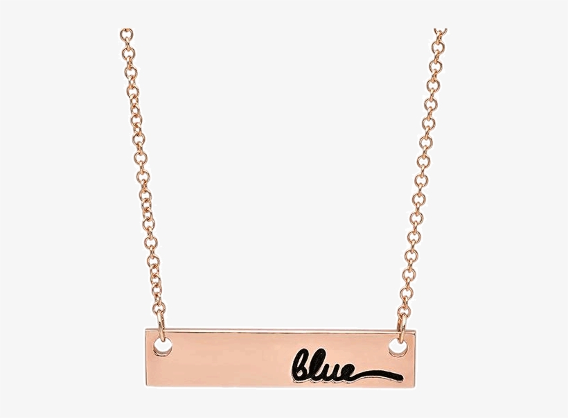 Name Plate Doubleside Nameplate, Pendants - Ruby Bar Necklace, transparent png #9240832