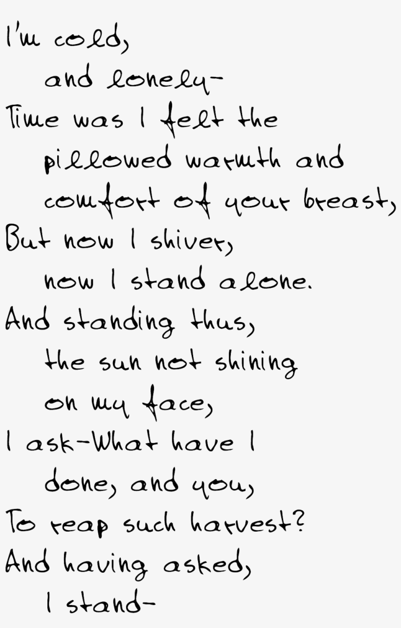 Back To Contents - Poem For Lonely Wife, transparent png #9241653