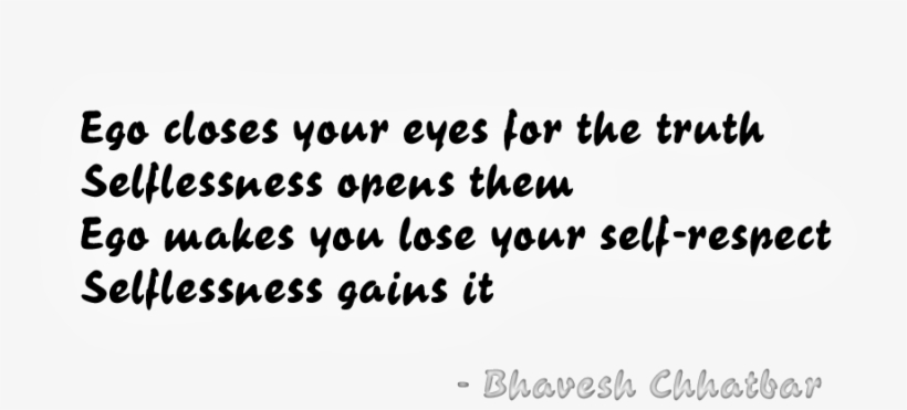 Ego Vs Selflessness W=541&amp - Quotes, transparent png #9241694