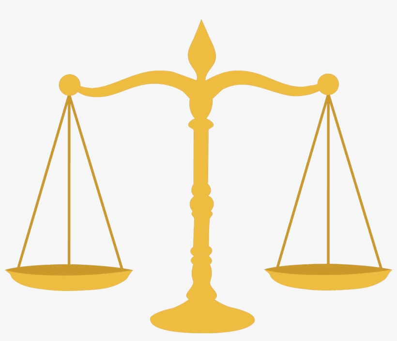 Weight Scale Png - Scales Of Justice Gold, transparent png #9241699