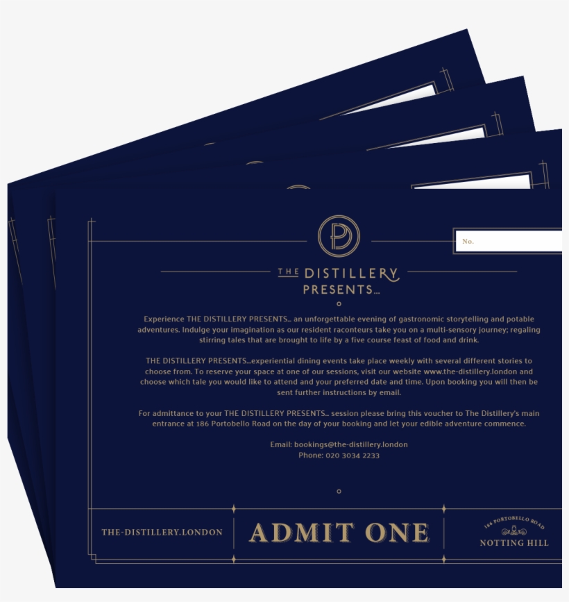 The Distillery Presents Gift Vouchers - Graphic Design, transparent png #9242071