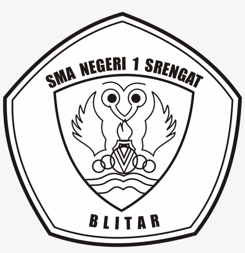 Jaguar School Logo Black And White - Logo Sma Negeri 1 Srengat, transparent png #9244013