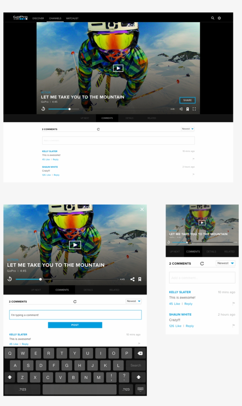 Gopro Comments Screens, transparent png #9244433