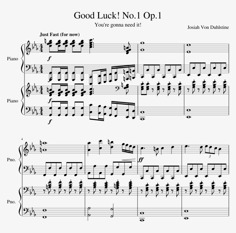 Good Luck No - Pas De Deux Dodie Clark Piano, transparent png #9244676