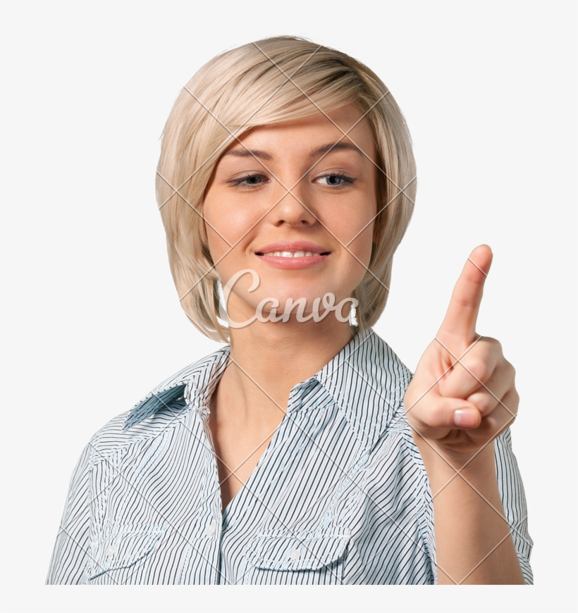 Woman Pointing Finger - Businessperson, transparent png #9245196