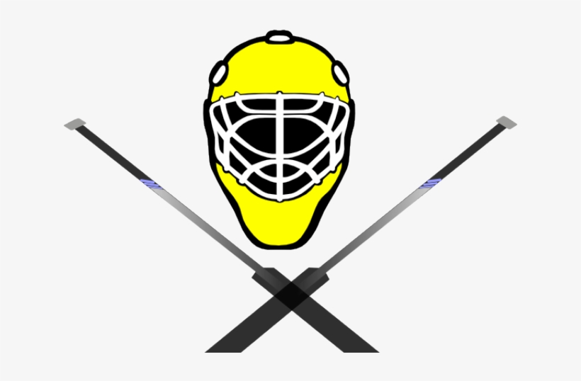 Lacrosse Clipart Crossed - Hockey Goalie Mask Clipart, transparent png #9245821