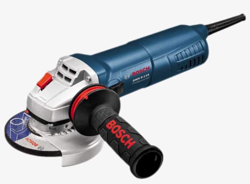 Angle Grinder Bosch Gws9115 115mm - Handle Grinder, transparent png #9246750