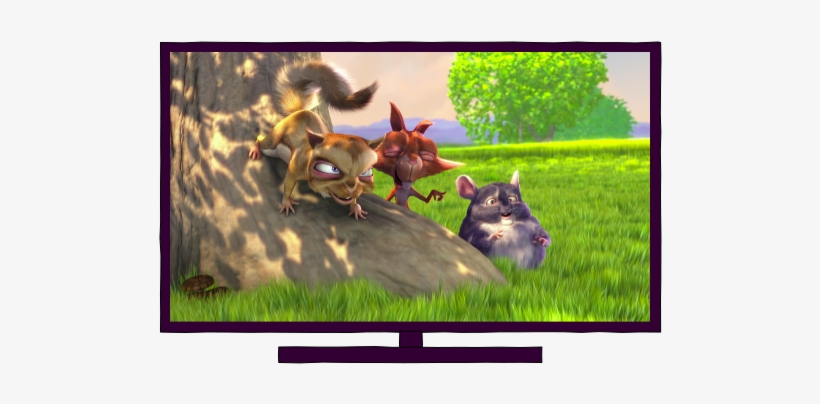 1/7 - Watching Tv - Big Buck Bunny, transparent png #9247285