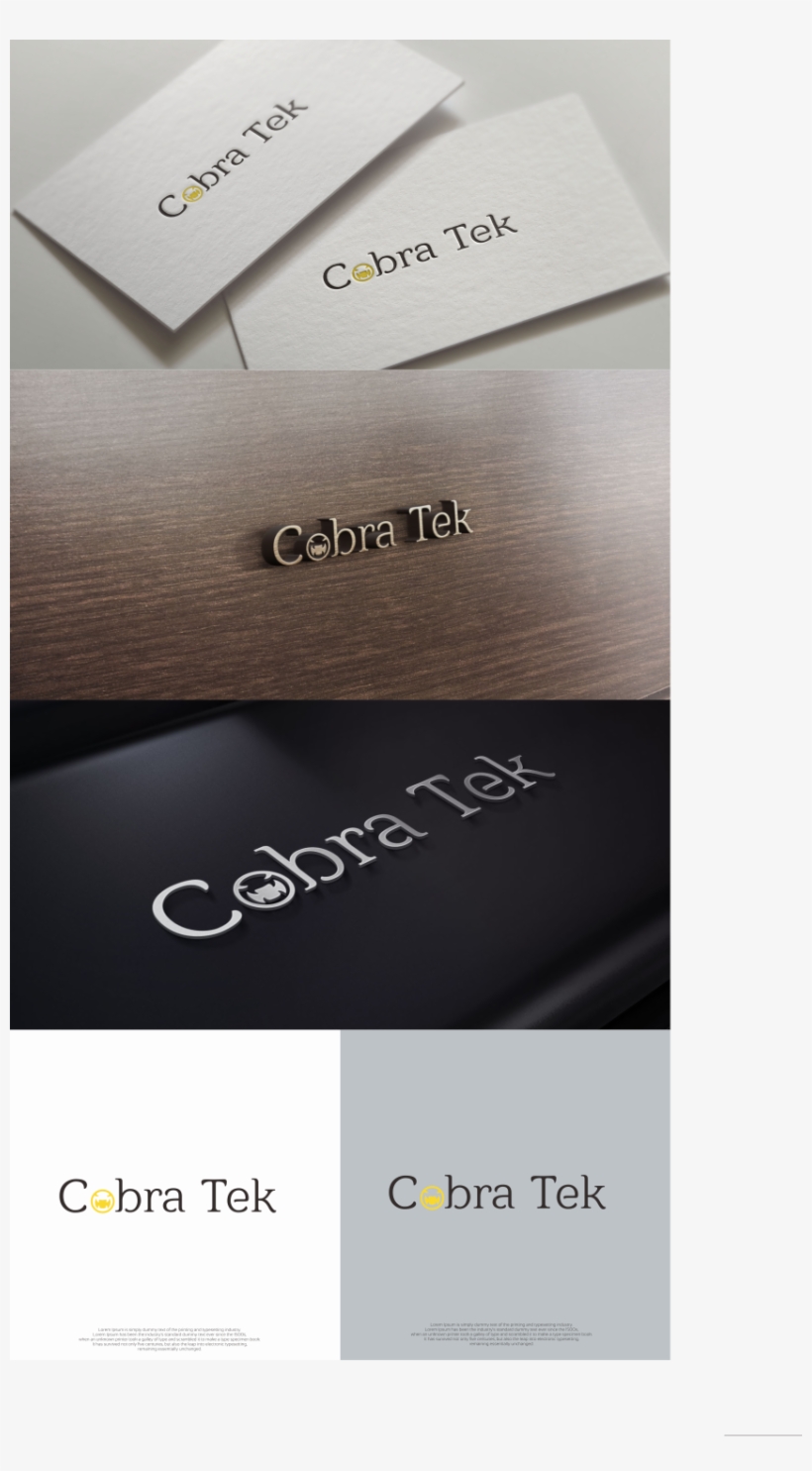 Bold, Masculine, It Company Logo Design For Cobra Tek - Calligraphy, transparent png #9247622
