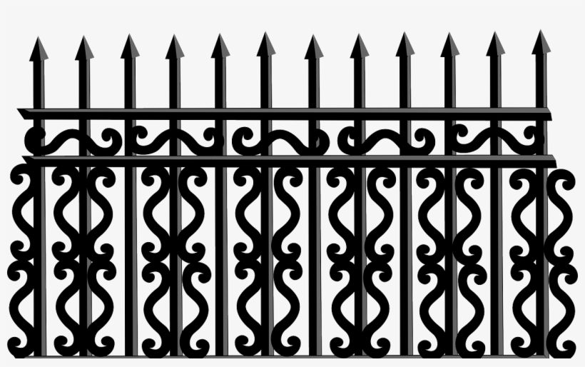 Iron Fence Iron Fence Svg Free Transparent Png Download Pngkey