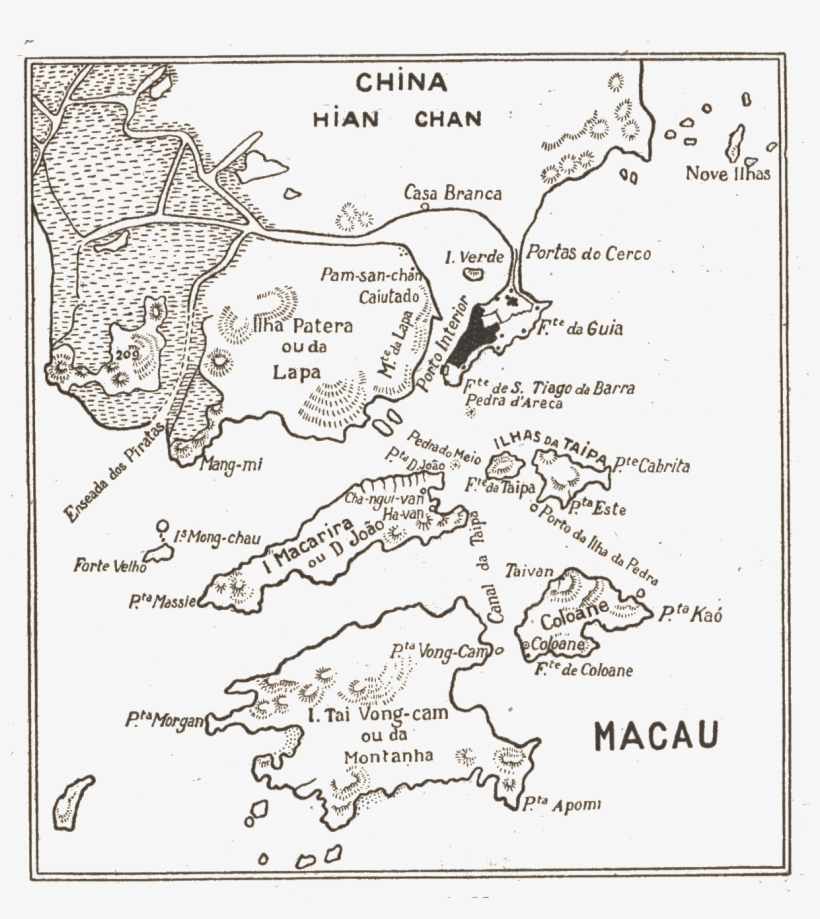 Map Of Macao 1936 - Map, transparent png #9248945