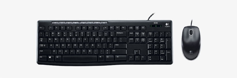 Logitech Mk200 Usb Keyboard & Mouse Combo With - Microsoft Wireless Desktop 900 Usb Port, transparent png #9250184