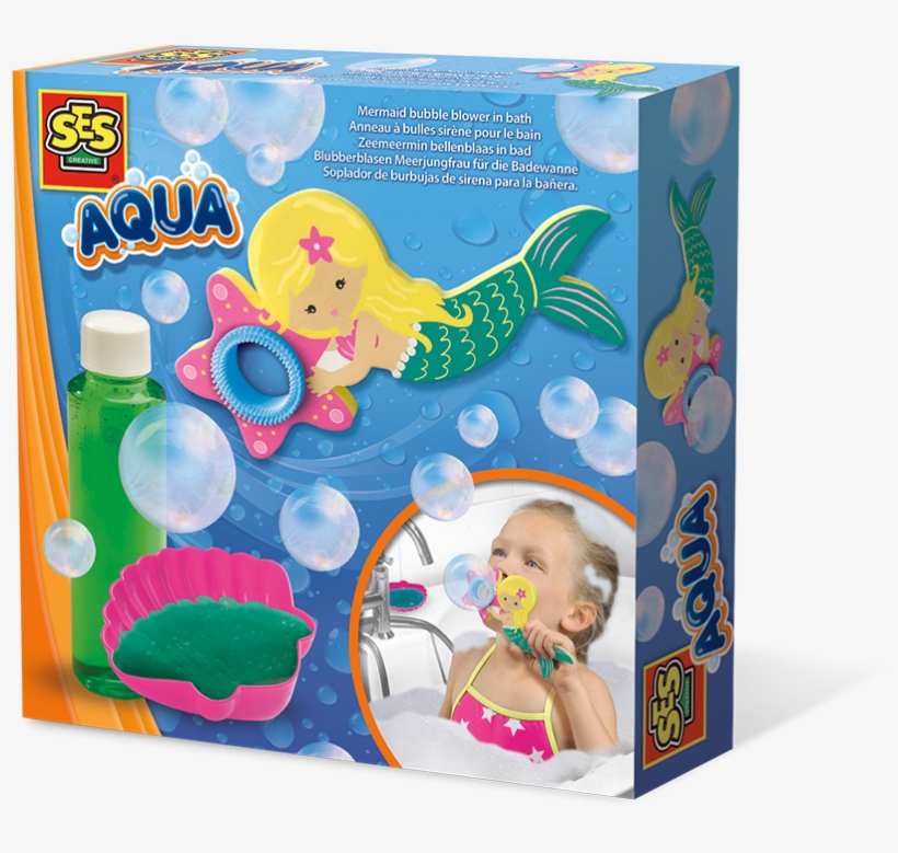 Mermaid Bubble Blower In Bath - Es Ses 13021 Aqua Mermaid Bubble Blower In Bath, transparent png #9250659