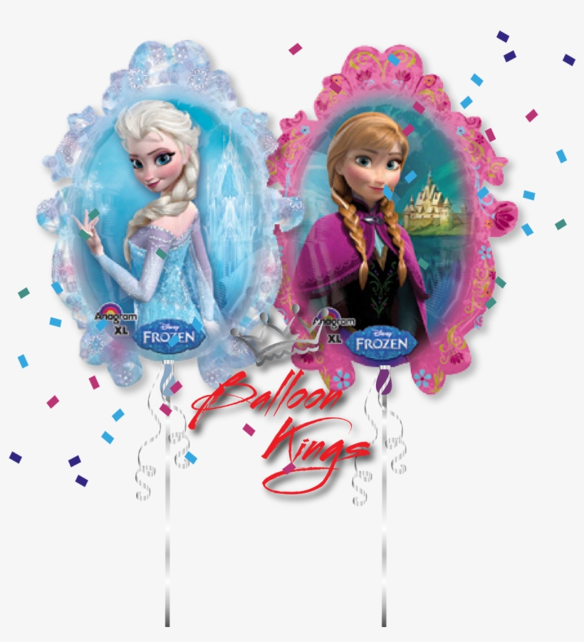 Elsa And Anna - Ballon Elsa Et Anna, transparent png #9250755
