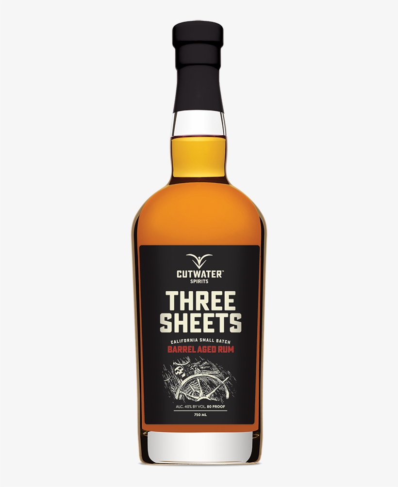 Three Sheets Barrel Aged Rum - Cutwater Three Sheets Rum, transparent png #9250836
