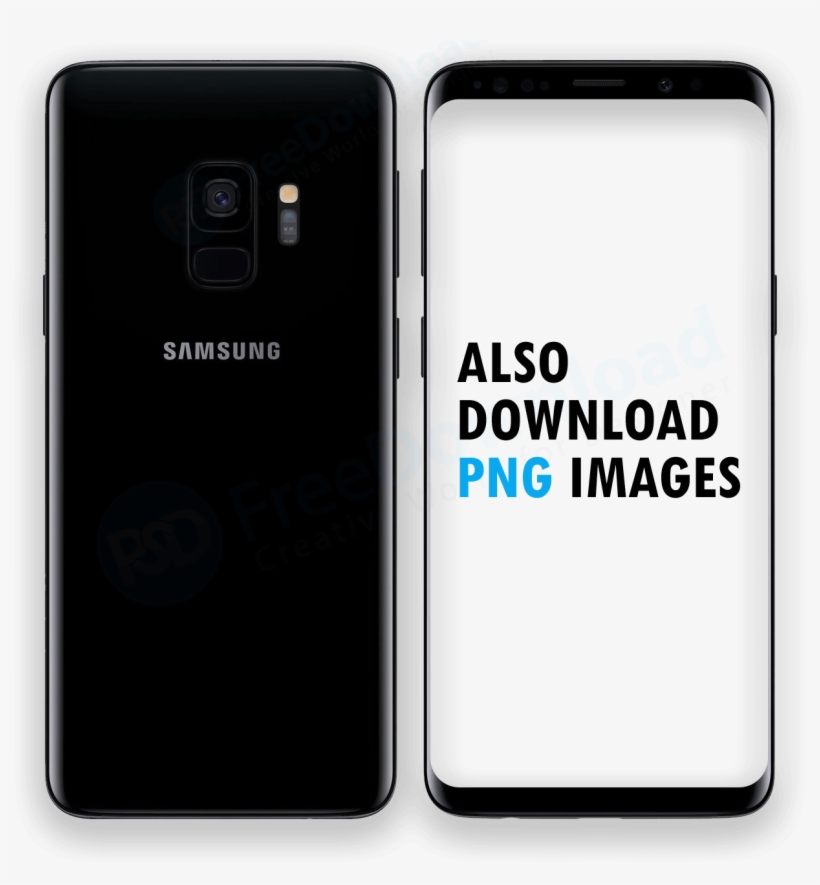 Smart Phone, Phone, Samsung Mobile, Galaxy, S9, Mockup, - Samsung S9 Mockup Png, transparent png #9250901