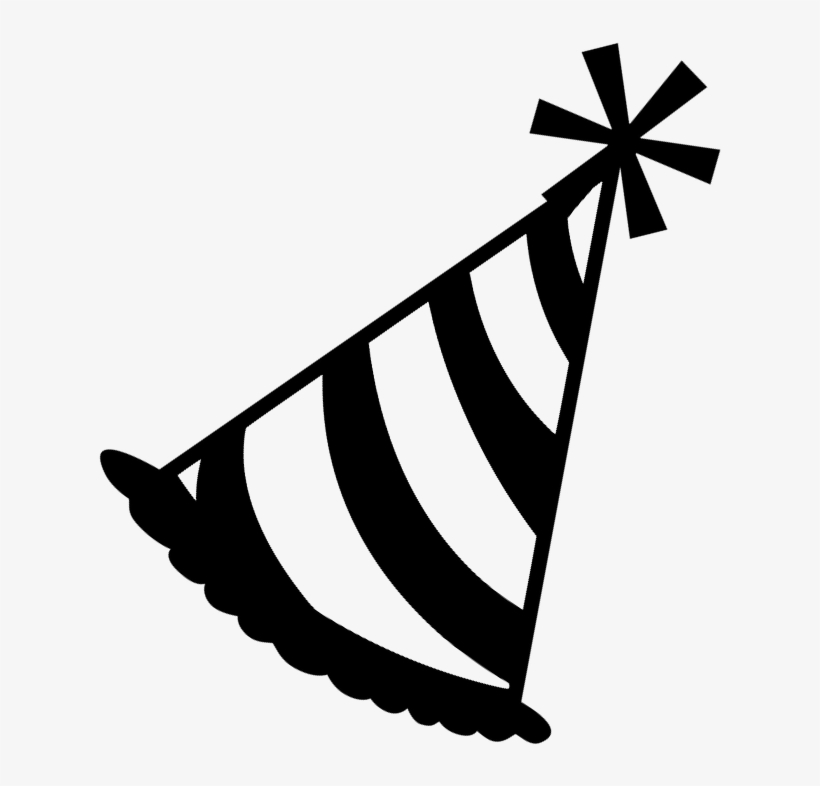 Super-fun Robotics Party - Party Hat Clip Art Black, transparent png #9252774