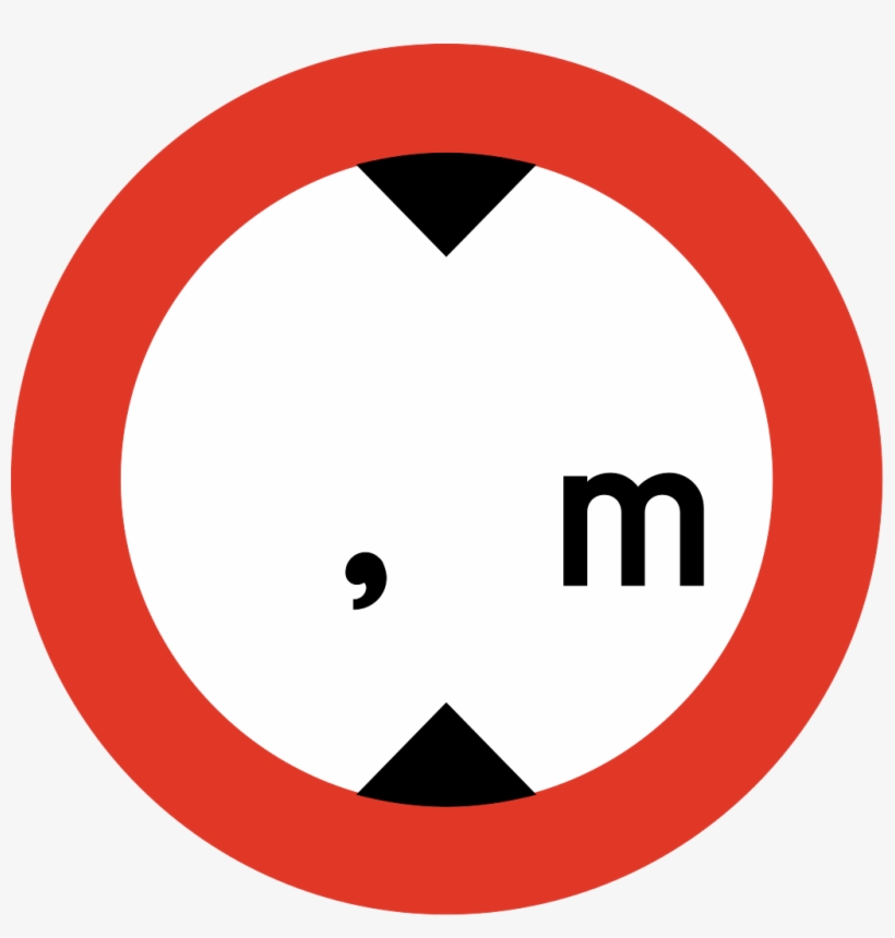 Norwegian Road Sign - Segnali Stradali Png, transparent png #9253257