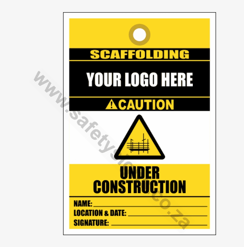 Scaffold Under Construction Tag - No Logo, transparent png #9253327