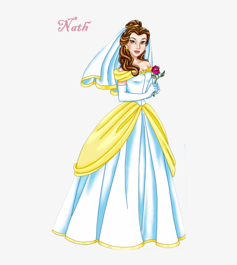 500 X 838 1 - Disney Princess Belle Wedding, transparent png #9253682