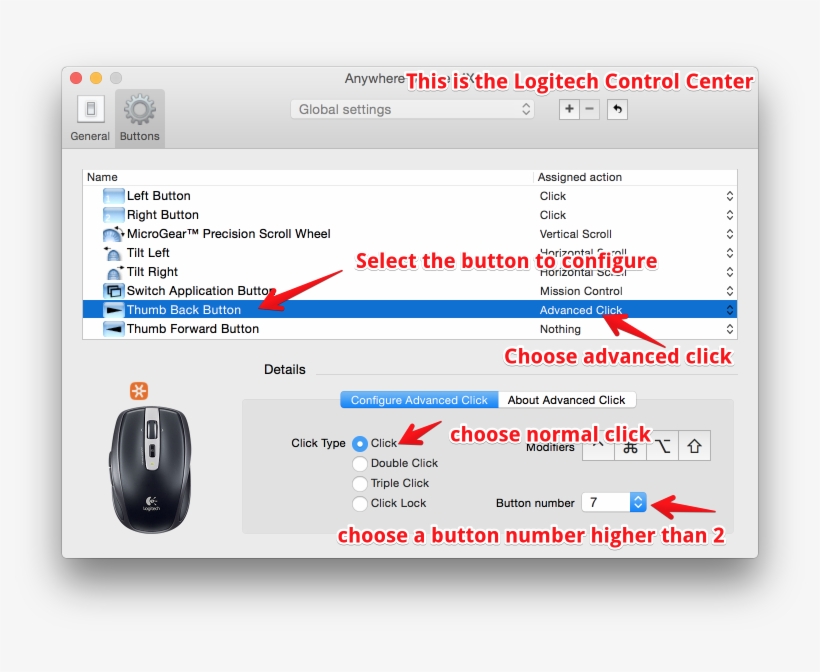 If You Are Using One Of The New Logitech Mice Which - Logitech Anywhere Mouse Mx, transparent png #9254216