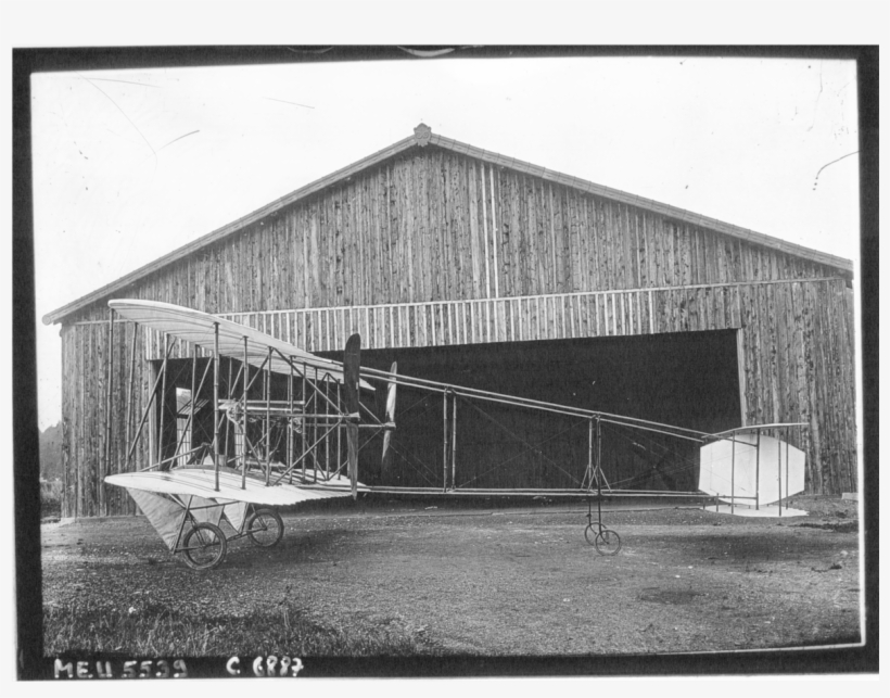 1909 Rossel-peugeot Biplane - Monochrome, transparent png #9254339
